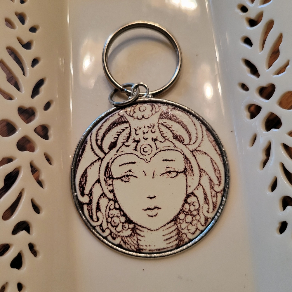 Vintage Medusa Keychain